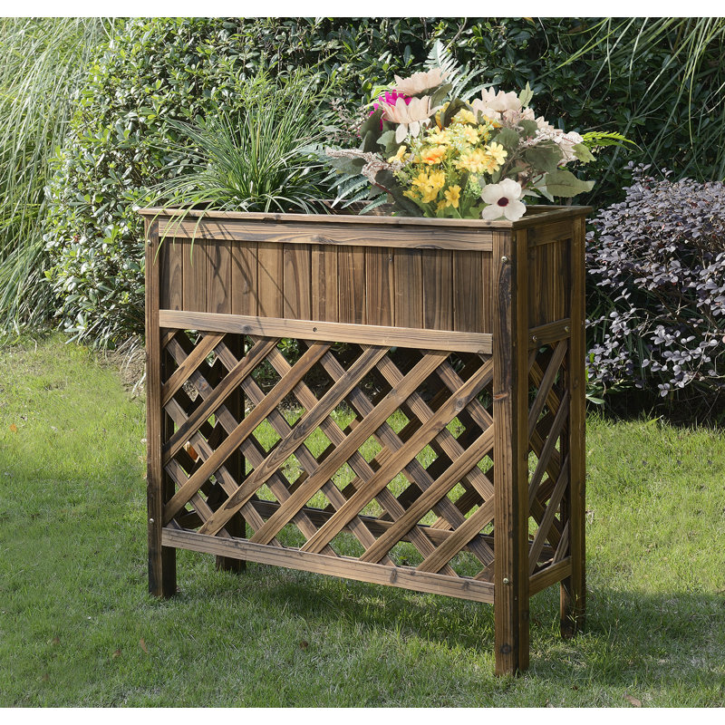 Brigham Patio Fir Wood Raised Garden & Reviews Joss & Main
